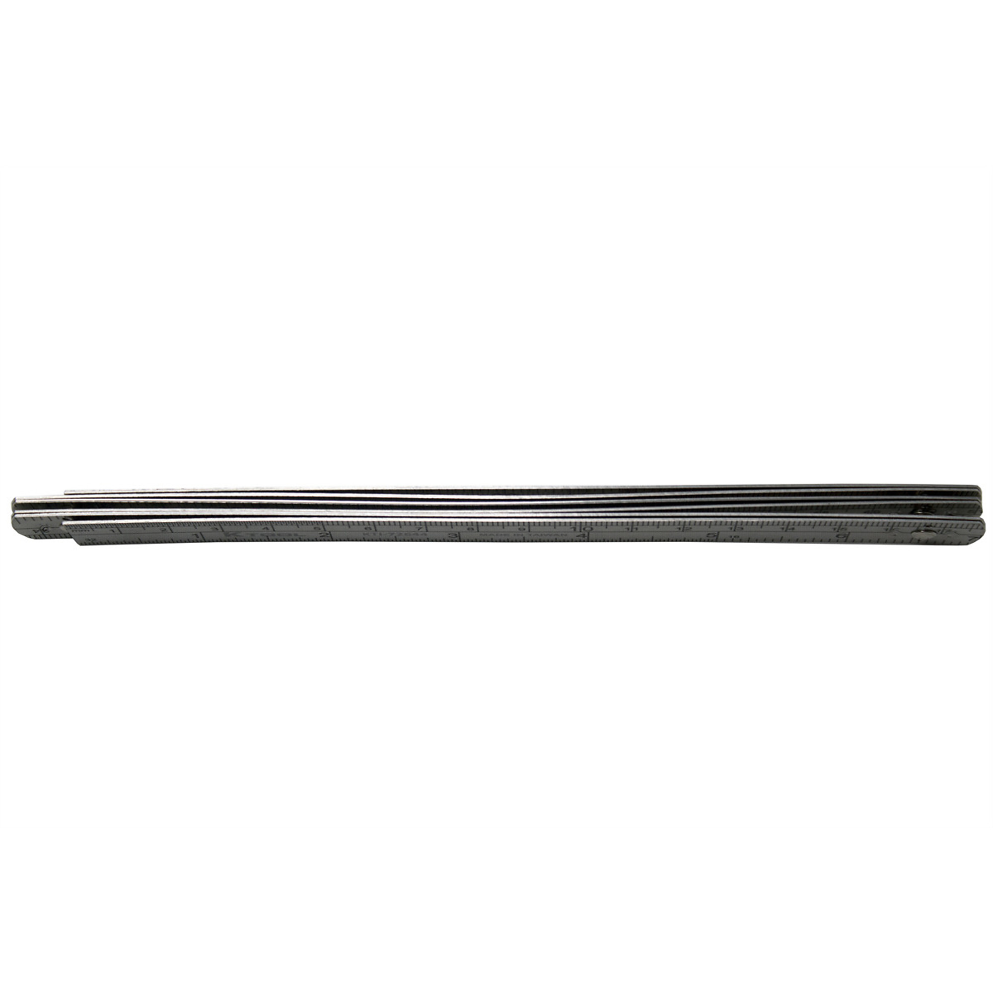 K Tool International Steel Folding Rule — 3ft. Length, Stainless Steel, SAE Measurements, Model# KTI72644
